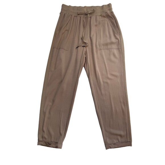 2/$30 Splendid XL Taupe Elastic Waist Womens Drawstring Pants - Picture 1 of 16